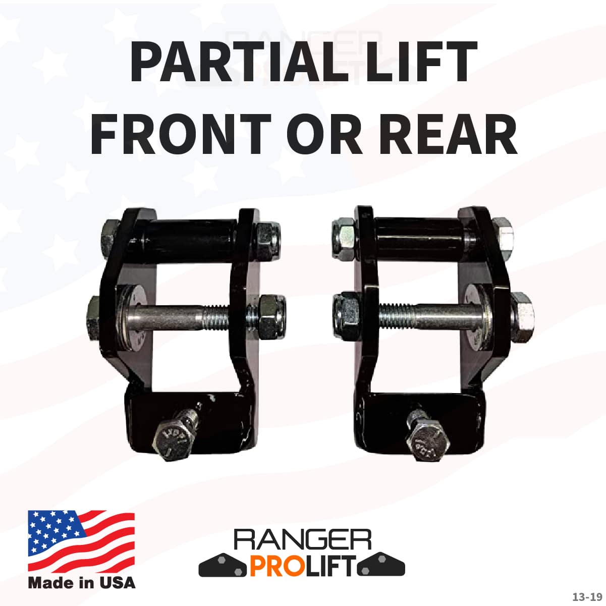 2013-2019 POLARIS RANGER 1000 XP CREW 900 XP | 2-3 Inch Leveling Kit  FRONT/REAR